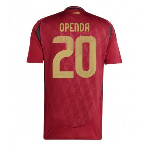 Fotbalové Dres Belgie Lois Openda #20 Domácí Oblečení ME 2024 Krátký Rukáv